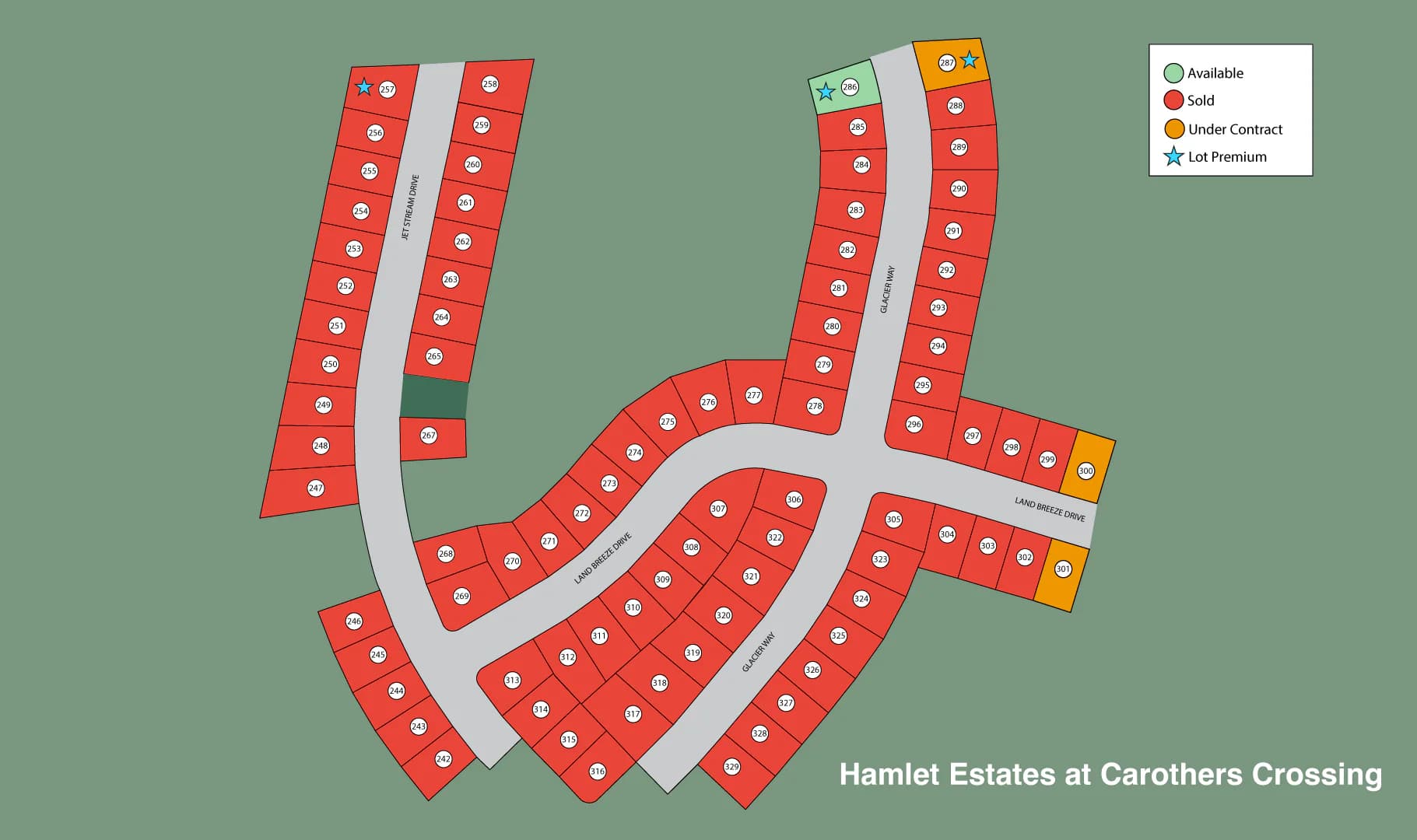 Hamlet Estates community map