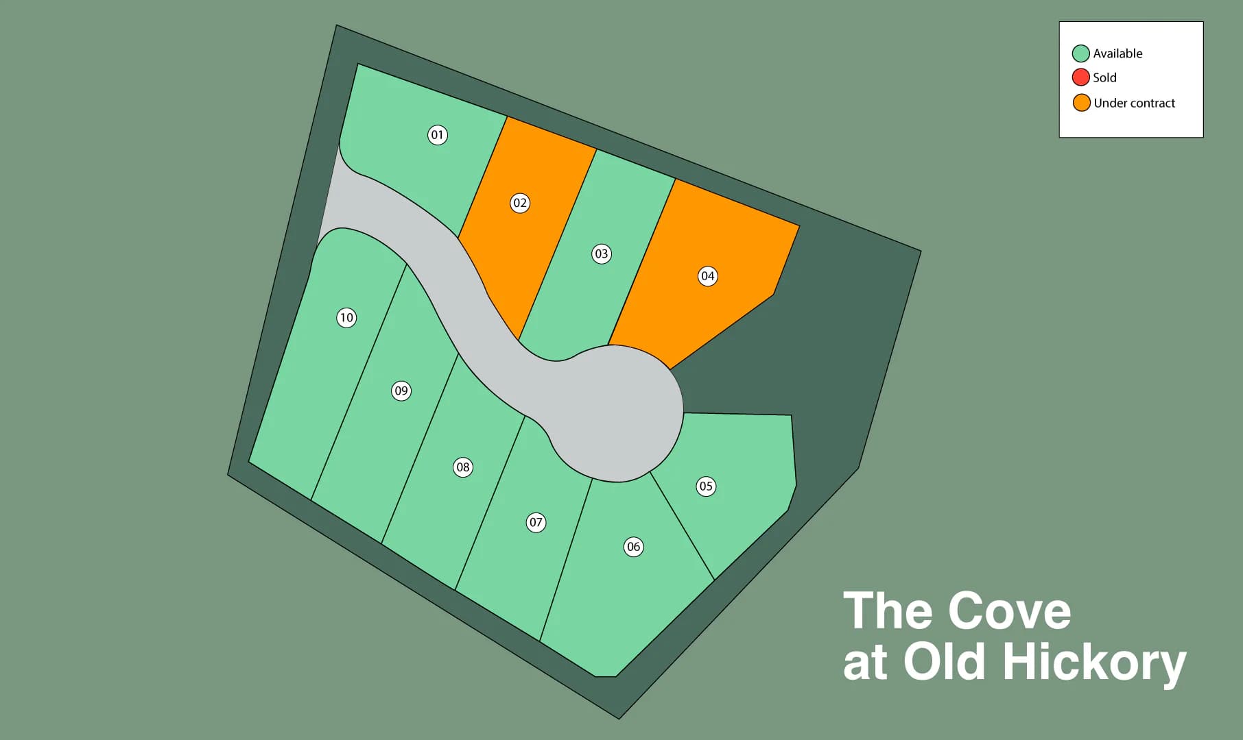 The Cove community map